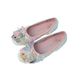 Round Bow Vintage Mary Jane Flat Shoes