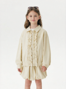 Marc&Janie | Vintage Lace Collar Miu-Style Girl Jacket