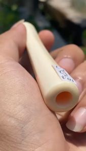 Pipa GG Asli Lokal Bulat Semilengkung Panjang 10cm Bening Mulus