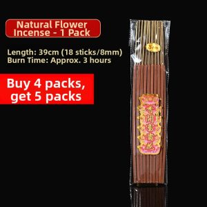 Natural Floral Incense Sticks Fragrant Wealth Attraction Buddha Worship Goddess Guanyin No Smoke Eco-friendly Bamboo