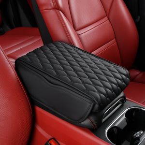 Car armrest cushion Car center console cover with storage bag Memory foam armrest console cushion Leather suitable for most vehicles