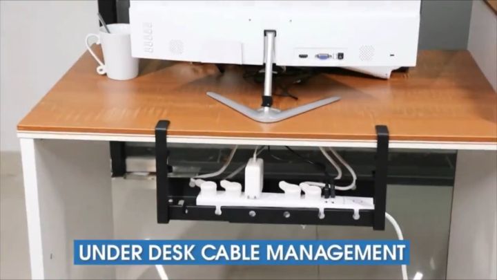 Retractable Design Organizer Storage Under Table Storage Rack Cable ...