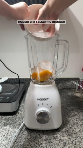 HODEKT 3 in 1 Food Processor blender 300W 304 stainless steel blade Juicer Chopper For Smoothies