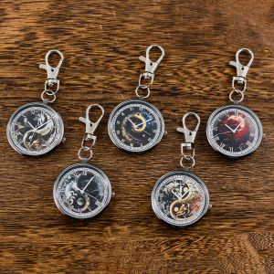 Taijilong Trendy Big Digital Clear Watch Keychain Hanging Watch Nurse Watch Quartz Watch Pocket Watch Small Hanging Watch