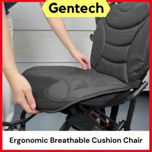 Ergonomic 8.2kg Wheelchair Foldable Pull Rod Breathable Cushion Seat Wheel Chair Patient Transfer Chair Kerusi Orang Tua