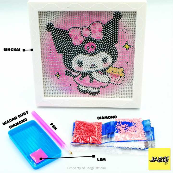 Diamond Painting Sanrio Diy Diamond Painting Kit Sanrio Diamond Paint -  Hijau