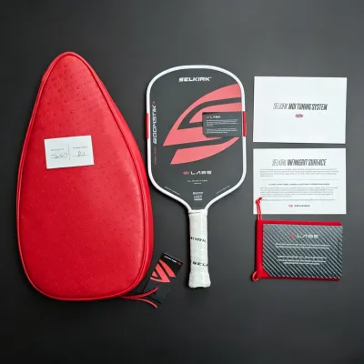 Selkirk Labs Boomstik Elongated Pickleball Paddle USAPA Approved Professional Carbon Fiber Tournament Racket Full Accessories Set