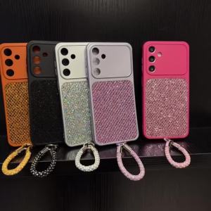 Luxury Bling With Lanyard Phone Cover Case For Samsung Galaxy A56 A55 A36 A35 A26 A25 A17 A16 A05S F06 M06 M05 Anti-Sli Cover
