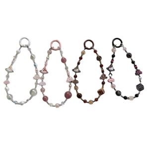 Luxury Phone Chain Alloy Hello Kitty Phone Chain Cute Cat Bag Pendant Womens Car Keychain Phone Rope