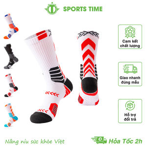 Tất đá bóng cổ cao chất liệu polyester khô thoáng dày dặn phong cách thể thao speed