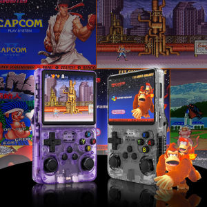 R36S Open Source Retro Handheld Video Game Console Linux System 3.5 Inch IPS Screen Portable Pocket Video Player 128GB Games