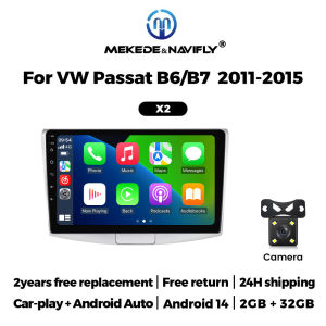 MEKEDE 2Din Android Auto Carplay Car Radio For VW Volkswagen Passat B6 B7 CC 2010 - 2015 WIFI BT Car Multimedia Video Player