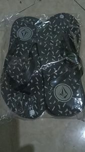 Sandal Pria Distro Sandal jepit Motif Volcom terbaru terlaris