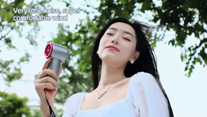 4000mAh Handheld Mini Fan 100-Speed Strong Wind Gear Strong With Adjustable Speeds LED Display Portable Silent Rechargeable Friends Gift