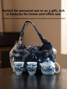 JISU | Portable Luxury Chinese Style Ceramics Kung Fu Tea Set