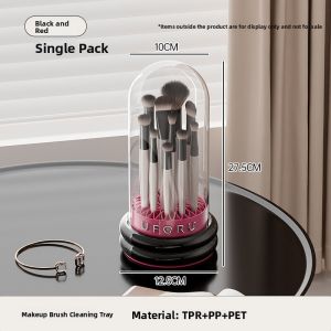 MEIZHUFU | Aesthetic Dust-proof and Air-drying Makeup Brush Organizer