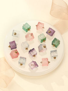 Nút Thủy Tinh Họa Tiết Hoa Phong Cách Trung Hoa Nút Quần Áo Nút Áo Vest Nút Váy Hanfu Nút Thắt Nút Nút Trang Trí Nhà Cửa