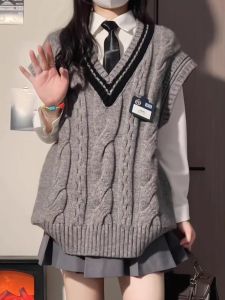 Shirt Bandage Dress Vest Two-Piece Set Womens 2024 New Arrival Spring & Fall Winter Classic Style Waistcoat Knitted Waistcoat Vest