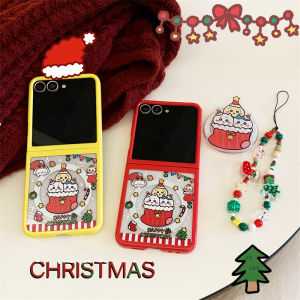 Cute Christmas Gigi Karawa Phone Case Foldable Screen Flip6/5 Anti-fall Huawei Pocket2 Protective Cover Cartoon Xiaomi MIXFlip2 Magnetic Attraction Two-in-One Flip