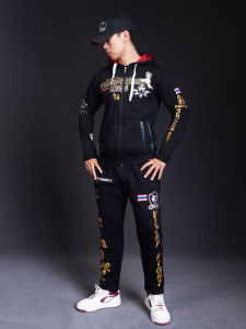 Áo Hoodie Tập Gym Vszap Áo Mũ Phát Thanh Muay Thai Áo Khoác MMA Hoa Sen Chiến Đấu Đấm Bốc Muay Thái Lót Nhung Nam