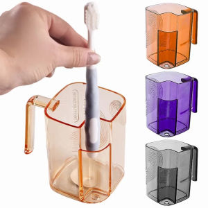 Transparent Mouthwash Cup Household Bathroom Plastic Toothbrush Holder for Hotel Portable Washing Mouth Cup Bathroom Accessories