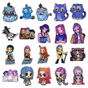 Cute Girl Grop Enamel Pin Fantasy Anime Brooches Woman Backpack Accessories Bags Badge Fashion Lapel Jewelry Gifts