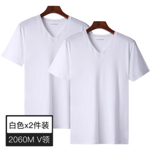 เสื้อยืดแขนสั้นผู้ชาย ชุดชั้นในสปอร์ต คอตั้ง สีสันสดใส ระบายอากาศได้ดี ดูดซับเหงื่อ ชุดชั้นในชาย 2 ชิ้น