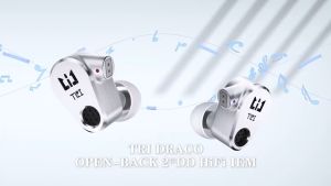 Tai nghe Openback TRI DRACO Sử dụng 4 Driver Dynamic Chi tiết tốt thiết kế vỏ kim loại