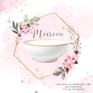 MOIRONO Porcelain Bowl | Mangkok Saji Keramik | Mangkuk Sup Cantik