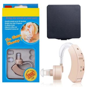 Portable Ear Hearing Amplifier for The Deaf Elderly Super Mini Hearing Aid Ear Sound Amplifier Adjustable Tone Hearing Aids