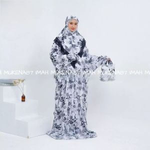 MUKENA DEWASA TERUSAN 2IN1 RAYON VISCOSE JUMBO ADEM CANTIK