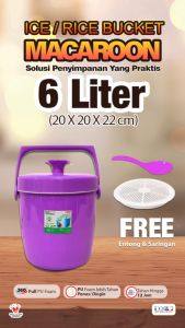 Rice Bucket 6 Liter MACAROON / Termos Nasi 6 Liter MACAROON