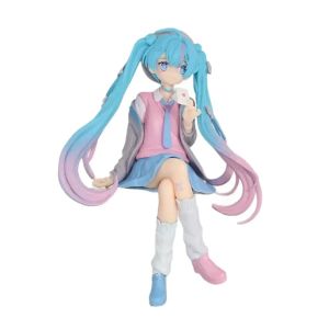 Bandai | Hatsune Miku Multiple Articulated Action Figures Cute Wedding Dress Hatsune Miku Series PVC Collectible Model Statues