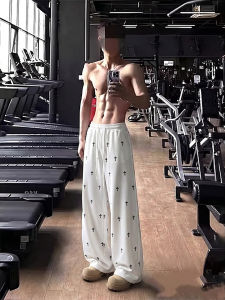OUMULONG | Quick-dry Cool Sensation Sport Pants For Men Straight Leg