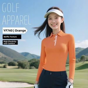 PGM | Autumn Golf Women Long Sleeve Polo Shirt Flared Pants Set