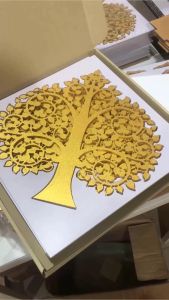 ต้นโพธิ์เรียกทรัพย์ มหาเศรษฐี ต้นโพธิ์ทอง ลายฉลุ ขนาด 30x30 cm เสริมหิ้งพระ ต้นโพธิ์ เรียกทรัพย์ - Lazada