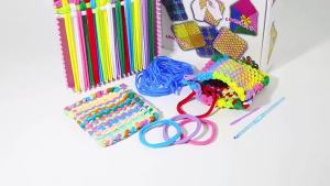 Elastic Loom Rubber Bands Refill Kit Bracelet Jewelry Making Kit for Kids Weaving DIY Crafting Toys Christmas Gift Children Toys