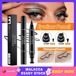 2 In 1 Seal Eyeliner SUAKE Waterproof Liquid Eyeliner Pen Double Head Seal Pen Stamps Long-Lasting Beginner Makeup Black Eyeliner