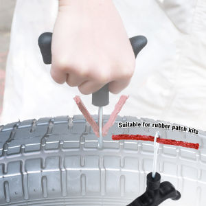 AmoKi Car Motorcycle Tyre Tubeless Seal Rubber Strip Plug Tire Puncture Repair Tool Kit 5pcs