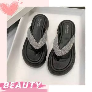 DMshoes รองเท้าแตะหูหนีบแฟชั่นเสริมส้น มี 3 สี เรียบหรูดูแพงสุด เบา ใส่สบาสินค้ามาใหม่ รองเท้าพื้นหนาสำหรับคุณผู้หญิง