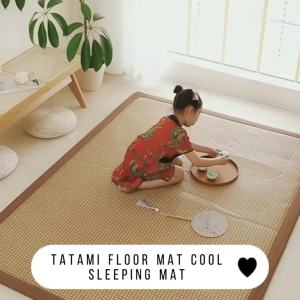 323 เสื่อหวายสไตล์ญี่ปุ่น ทาทามิ พรมฤดูร้อน สำหรับบ้าน ห้องนั่งเล่น ห้องนอน เสื่อปูพื้น เด็กทารก เสื่อคลาน โรงแรมโฮมสเตย์ พรมตกแต่งบ้าน ทาทามิ พรมกันลื่น