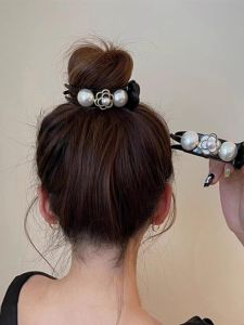 เครื่องประดับผมตัวอักษร HIRF หรูหรา คลิปผมทรงกลม ดอกกุหลาบ สำหรับผู้หญิง เครื่องประดับผมสไตล์เกาหลี ใหม่ล่าสุด