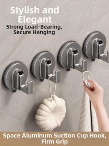 KEKESHANGJIA | Heavy Duty Suction Hooks Bathroom