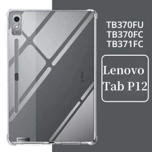 ใหม่สําหรับLenovo Tab P12 กรณี 12.7 นิ้ว 2023 TPU Silicon Soft ShellถุงลมนิรภัยสําหรับFunda Lenovo Xiaoxin Pad Pro 12 7 12.7 กรณี