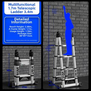 MOLORE | Foldable Telescopic Aluminum Ladder