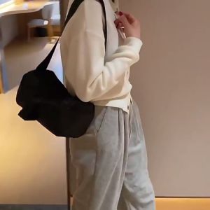 Nylon Cross Body Bag For Women New Sale Original Fashion Fitness Bag For Girls Women Square Bag Casual Sling Bag For Women On Sale Toast Bag