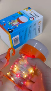 โคมไฟแคมป์ปิ้ง พร้อมไฟประดับ หลอดไฟ led 5W โคมไฟพกพา ไฟฉุกเฉิน ไฟตกแต่ง ไฟแคมป์ปิ้ง รุ่น TSM-ES010