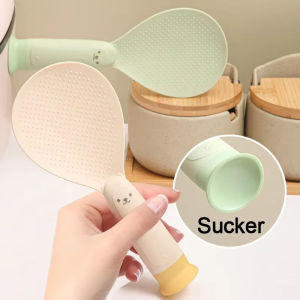 Suction Cup Rice Spoon Can Stand Upright Non-stick Rice Cooker Scoop High Temperature Resistance Tableware Kitchen Storage Tools
