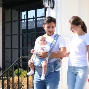 💕💕 เป้อุ้มเด็ก เป้อุ้มลูก 0-36เดือน Hip Seat Baby Carrier 3-in-1 แบบมีที่นั่ง แยกได้ มีช่องเก็บของใต้เบาะ Baby Hip Seat Ergonomic Carrier สะพายหน้า-หลัง ให้ลูกน้อยนั่งสบาย ผ้าคอตตอนแท้