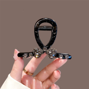 กิ๊บติดผมรูปผีเสื้อประดับเพชรน้ำหนักเบา หรูหรา คลาสสิก สำหรับผมบาง สไตล์เกาหลี ตกแต่งผมด้วยเครื่องประดับแฟชั่น